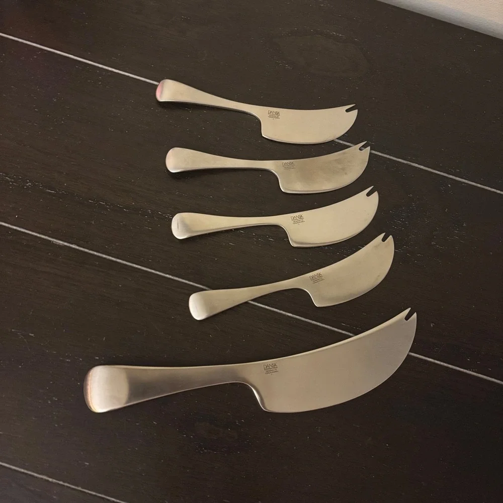 TORUN Dansk Stainless - Solid Cheese Serving Pick (Master Cheese Knife)+4‎ Picks